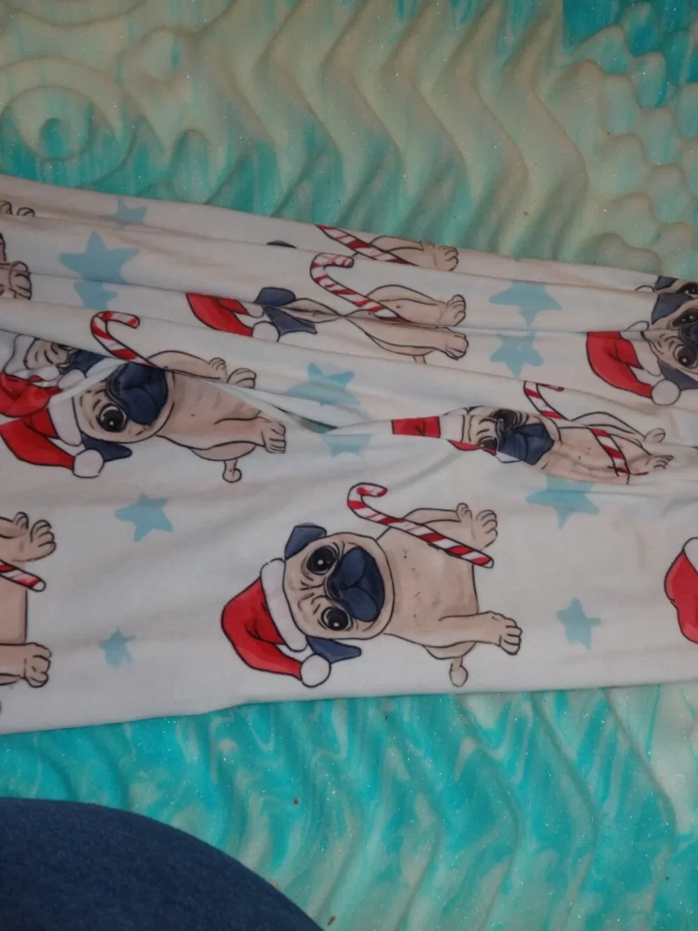 UNISEX KIDS COZY HOODED ONESIE CHRISTMAS DOG THEMED NWOT